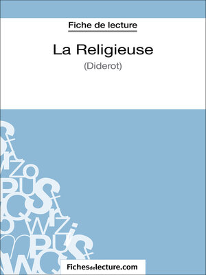 cover image of La Religieuse--Diderot (Fiche de lecture)